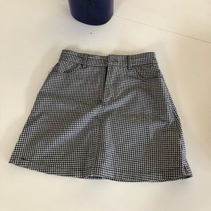 Brandy Melville checkered skirt.